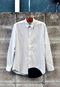 袖や裾でメガネをきれいに拭けるYシャツ wipe shirt