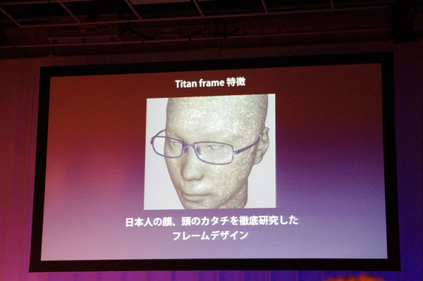 日本人の顔、頭のカタチを徹底研究したフレームデザイン