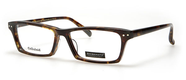 眼鏡市場 SHIBAMATA SHI-07 カラー：デミブラウン。
