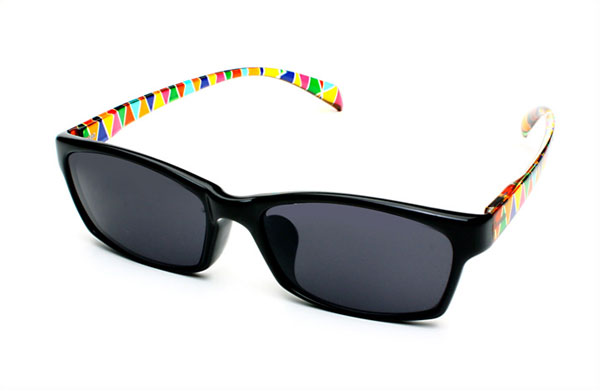 （写真1）TOWER RECORDS × JINS RAINBOW Air frame BLACK RAINBOW 価格：5,990円。