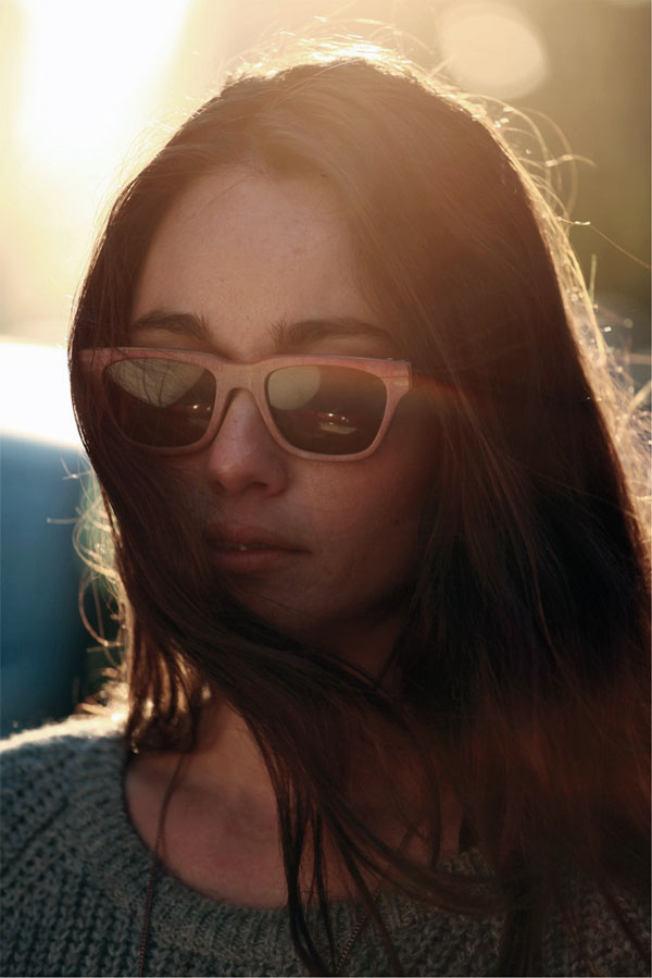 （写真6）Vuerich brothers sunglasses の着用イメージ・その1。