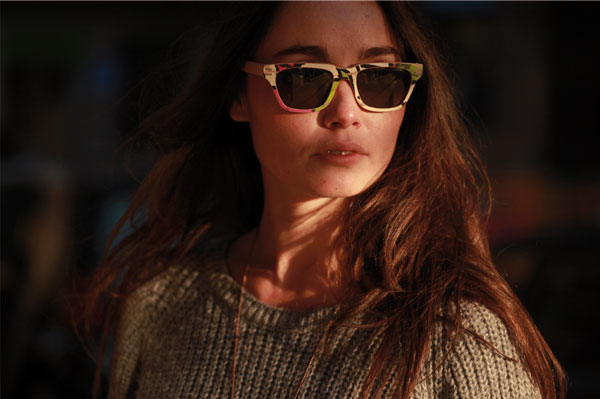 （写真7）Vuerich brothers sunglasses の着用イメージ・その2。