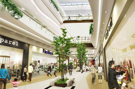 （写真1）Terrace Mall（テラスモール）湘南 モール（共有空間デザイン）のイメージ