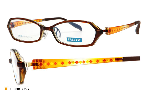 （写真4）眼鏡市場 FREE FiT（フリーフィット） FFT-018 カラー：BRAG。価格：15,750円（レンズ込み）。
