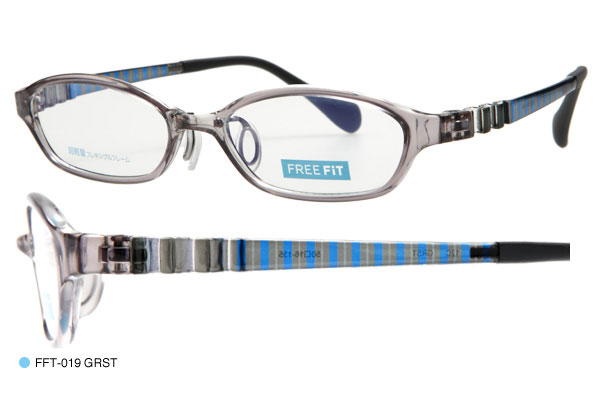 （写真6）眼鏡市場 FREE FiT（フリーフィット） FFT-019 カラー：GRST。価格：15,750円（レンズ込み）。