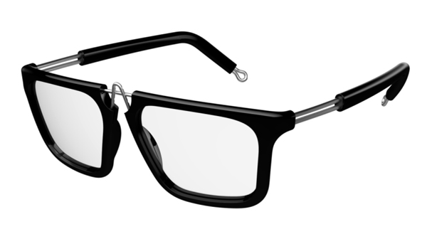 （写真6）pq eyewear designed by Ron Arad（ピーキュー アイウェア バイ ロン・アラッド）White City 1026。image by BRIDGE Co.【クリックして拡大】