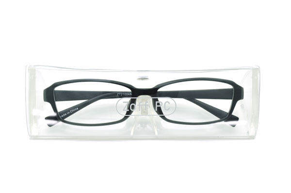 （写真4）Zoff PC CLEAR LENS PACK（ゾフ・ピーシー クリアレンズ・パック）ZT21PC2 カラー：Matt Black（マット ブラック）。価格：3,980円。image by インターメスティック【クリックして拡大】