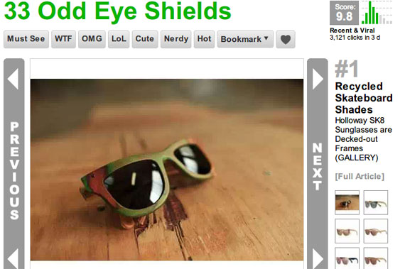 33 Odd Eye Shields - From Antlered Eyeware Accessories to Retro Hypnotizing Shades