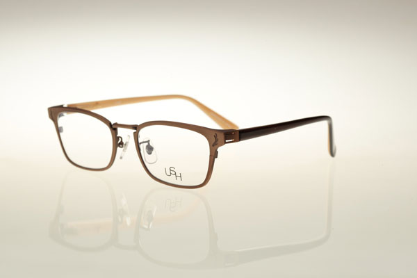 USH（アッシュ）U-022「Glasses」カラー：4 Antique Brown image by USH【クリックして拡大】