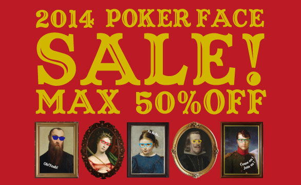 「2014 WINTER SALE !!」：最新ニュース | アイウェア・眼鏡（メガネ）のPOKER FACE[ポーカーフェイス]