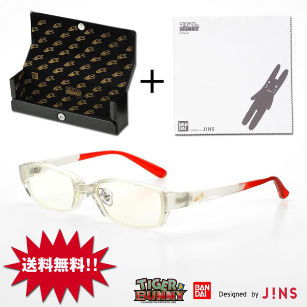 TIGER & BUNNY コラボレーションアイウエア バーナビー・ブルックスJr.　Designed by JINS（バニー）。価格：9,900円。image by バンダイ【クリックして拡大】