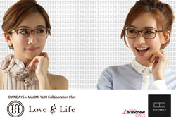 オンデーズ × 優木まおみ コラボメガネ 「Love & Life（ラブ アンド ライフ）」発売