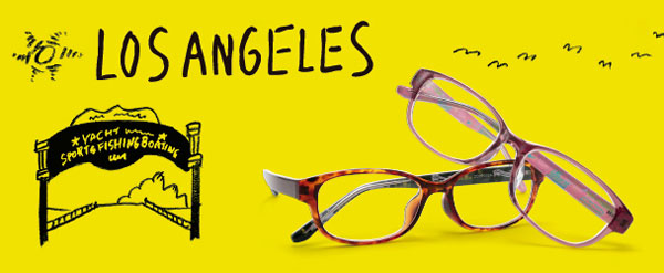 Zoff（ゾフ）TRAVEL PATTERNS（トラベル パターンズ）「LOS ANGELES」。西海岸の華やかな雰囲気をまとったビビッドなカラーと陽気なモチーフでロサンゼルスを表現。image by インターメスティック