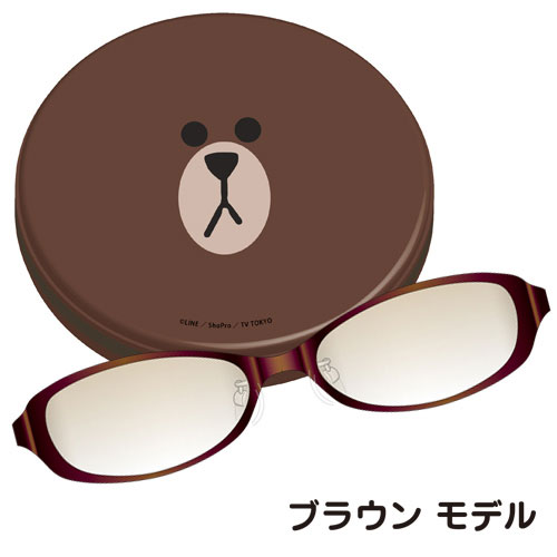 LINE × Coolens PCメガネ（BROWN）