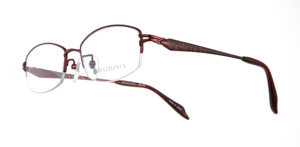 眼鏡市場 mAJOLISTA（マジョリスタ）MJL-002 カラー：WI（ワイン・写真）・PK（ピンク）・LG（ライトゴールド） 価格：18,900円（レンズ込み） image by メガネトップ 【クリックして拡大】