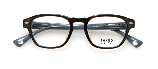 眼鏡市場 『TAKEO KIKUCHI』リミテッドモデル TKO-104 カラー：デミブラウン（写真）・ダークブラウン・ブラック 価格：18,900円（レンズ込み）