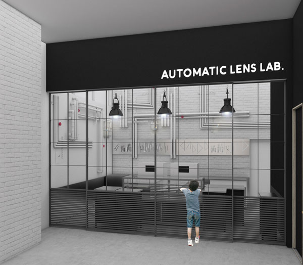 JINS 広島本通店に設置される JINS AUTOMATIC LENS LAB.（ジンズオートマティックレンズラボ）のイメージ。 image by ジェイアイエヌ