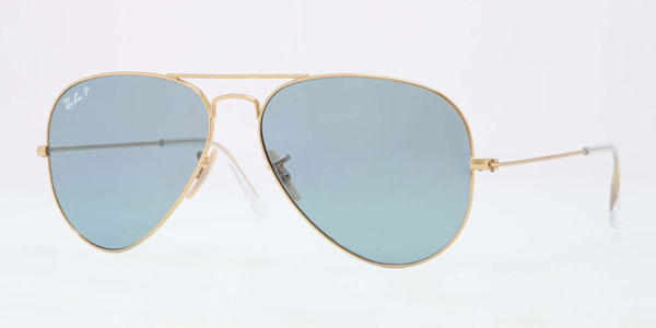 Ray-Ban（レイバン）AVIATOR（アビエーター） RB3025-001/3R カラー：フレーム: arista | レンズ: polar sky blue 希望小売価格：26,250円 image by ミラリ ジャパン 【クリックして拡大】