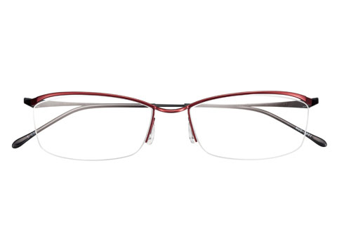 メガネスーパー「nude（ヌード）」nud-1001 カラー：1(Dark Red) 価格：19,800円