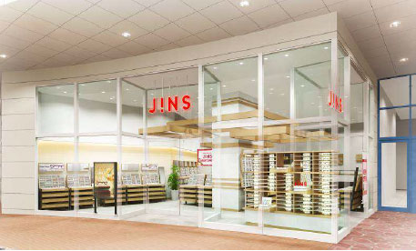 JINS パークプレイス大分店 店舗イメージ。