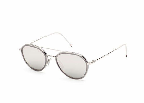 THOM BROWNE（トム ブラウン）TB-801 SHINY SHILVER - SATIN CRYSTAL GREY 参考価格：57,000円（税抜）