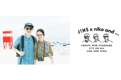JINS×niko and...（ジンズ × ニコアンド）コラボメガネ第2弾～テーマは「ビーチリゾート」
