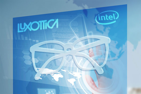 インテルとアイウェア世界最大手Luxottica（ルックスオティカ）が提携、メガネ型ウェアラブル端末を共同開発