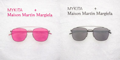 MYKITA + Maison Martin Margiela 第2弾 （左）MMESSE007 Pink（ピンク） （右）MMESSE007 Dark Grey（ダークグレー） 希望小売価格：56,500円（税抜） image by A.KA Tokyo