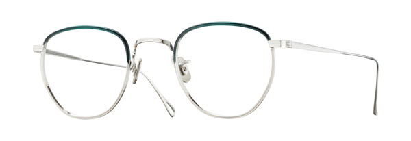 EYEVAN（アイヴァン） 7285 Mod.549 Col.8006 価格：40,000円（税抜） レンズシェイプは、丸みのある六角形で印象的。丈夫に施された七宝が、雰囲気をさらに盛り上げる。