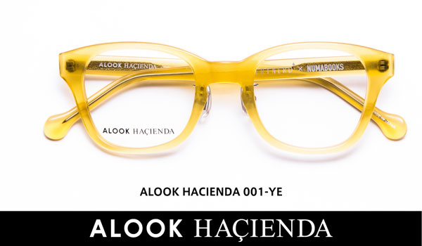 ALOOK HACIENDA（アルク ハシエンダ）001 カラー：YE 価格：19,440円（税込、屈折率1.55レンズ付き） image by メガネトップ