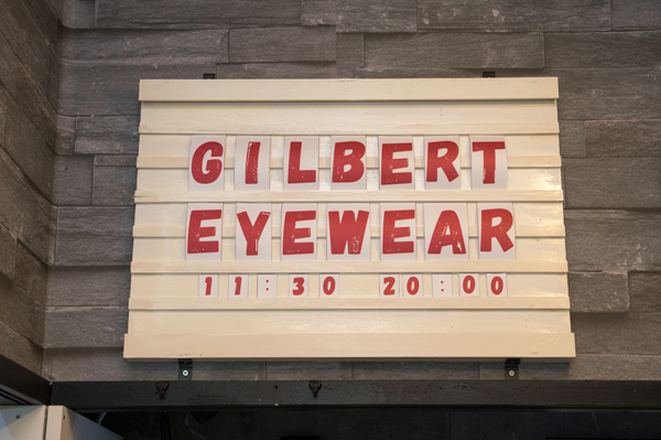 アメリカ生まれの中林さんのミドルネーム「GILBERT（ギルバート）」が店名の由来。