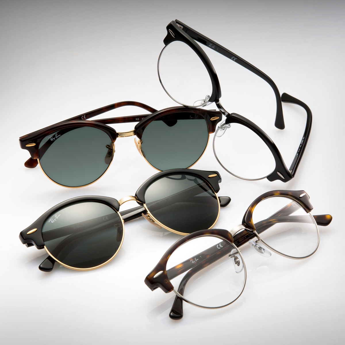 Ray-Ban（レイバン）からCLUBROUND（クラブラウンド）登場～クラブマスターとラウンドをミックスした新モデル - サングラスニュース