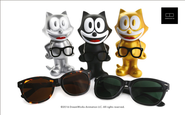 OWNDAYS（オンデーズ）×FELIX THE CAT（フィリックス・ザ・キャット）フィギュア&サングラスセット発売