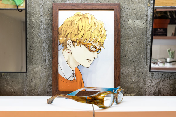 FA-060 col.175 GILBERT EYEWEAR別注カラーのスタイルサンプルイラスト。