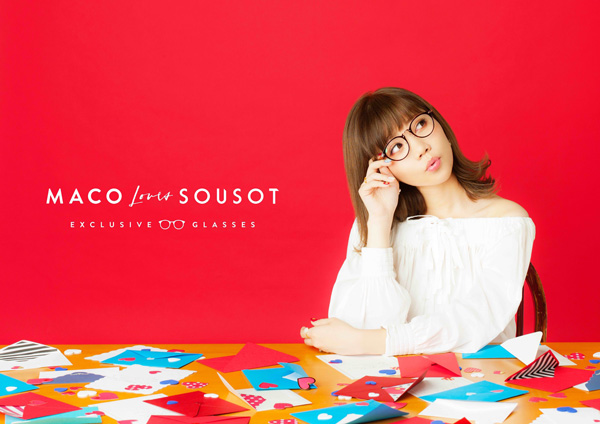 MACO 2ndアルバム「love letter」の「MACO×SOUSOT」バージョンのポスター。