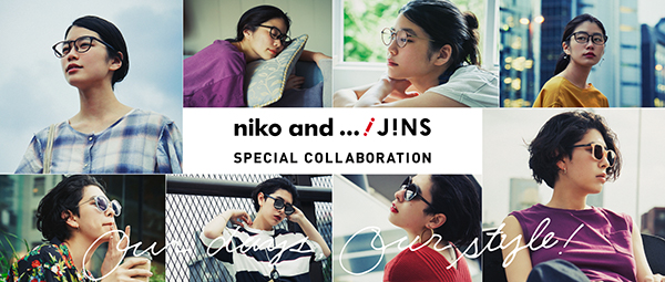 「niko and ...×JINS」キービジュアル