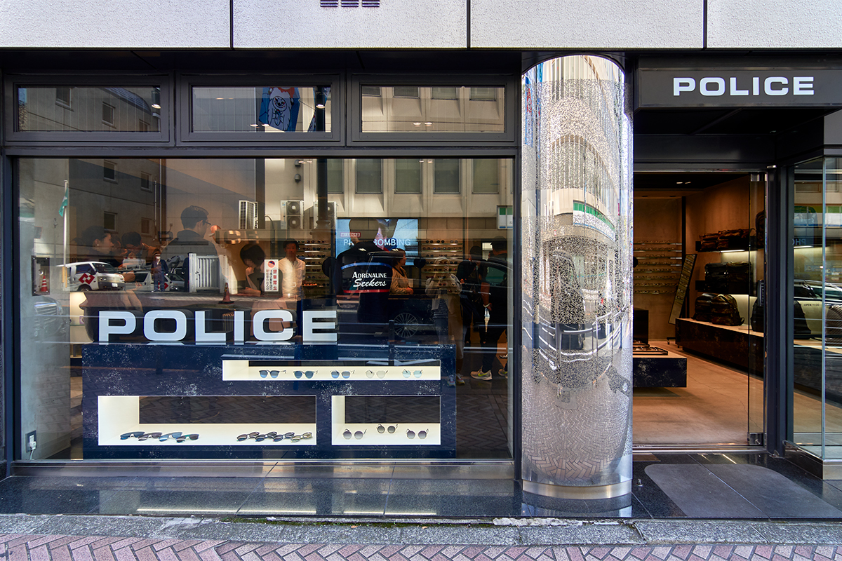 アイウェアブランドpolice ポリス が日本初のコンセプトストア Police Tokyo を渋谷にオープン メガネ店最新情報 Glafas グラファス メガネ サングラス総合情報サイト