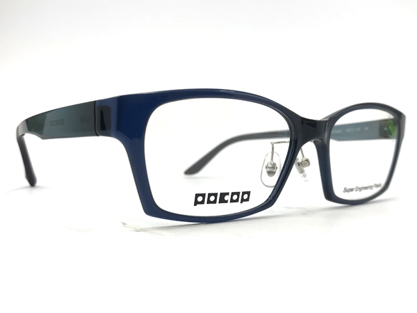 愛眼 POCOP（ポコプ） P-801 カラー1（NV/GN） サイズ：58□17-150 価格：17,980円（税込、薄型レンズまたは遠近両用レンズ付き）