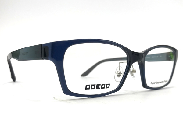 愛眼 POCOP（ポコプ） P-801 カラー1（NV/GN） サイズ：58□17-150 価格：17,980円（税込、薄型レンズまたは遠近両用レンズ付き）