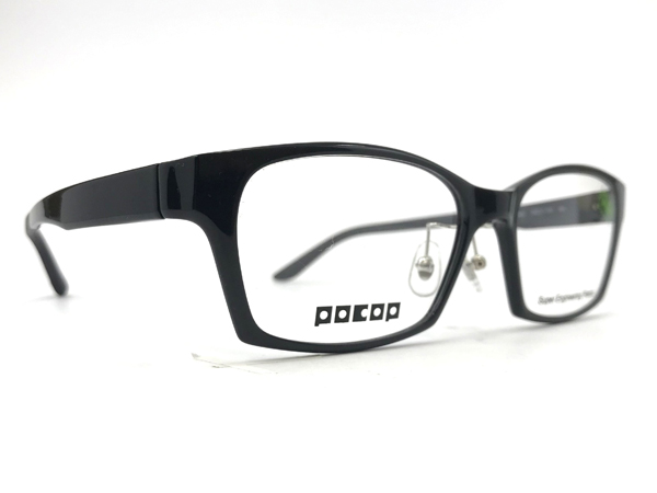 愛眼 POCOP（ポコプ） P-801 カラー2（BK） サイズ：58□17-150 価格：17,980円（税込、薄型レンズまたは遠近両用レンズ付き）