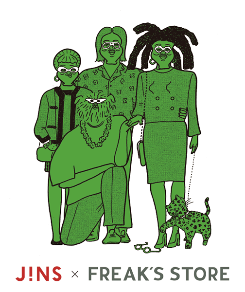 JINS×FREAK'S STORE（ジンズ×フリークス ストア）店舗購入者限定ショッパー（表）