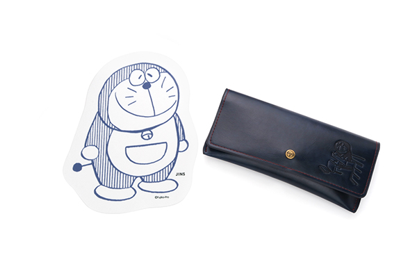 JINS ドラえもんモデル Flagship Model セリート（メガネ拭き）・ケース