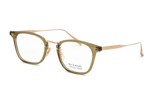 BJ Classic Collection（ビージェー クラシック コレクション）COM-554GT C-119-1 CLEAR OLIVE-GOLD（ACETATE）