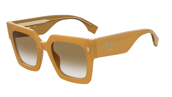 FENDI（フェンディ） FENDI ROMA（フェンディ ローマ） FF0457GS ハニーカラーアセテート サングラス その2