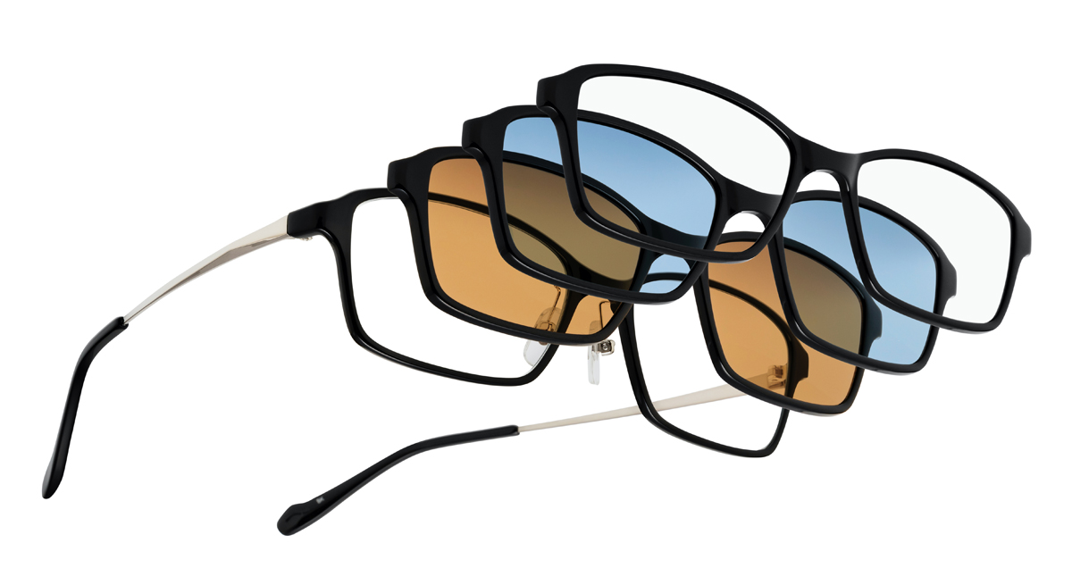 着脱式パーツでサングラスやブルーライトカット、花粉・飛沫対策にも使える機能性メガネ、眼鏡市場「FUN GLASSES（ファングラス）」 - メガネフレームニュース  | GLAFAS（グラファス）- メガネ・サングラス総合情報サイト