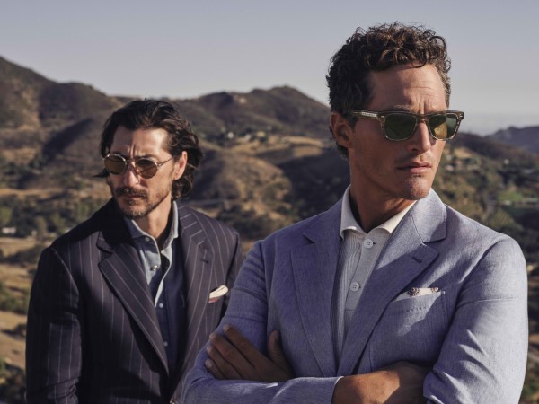 BRUNELLO CUCINELLI & OLIVER PEOPLES（ブルネロ クチネリ＆オリバー ピープルズ）オリバー サン（Oliver Sun）着用イメージ