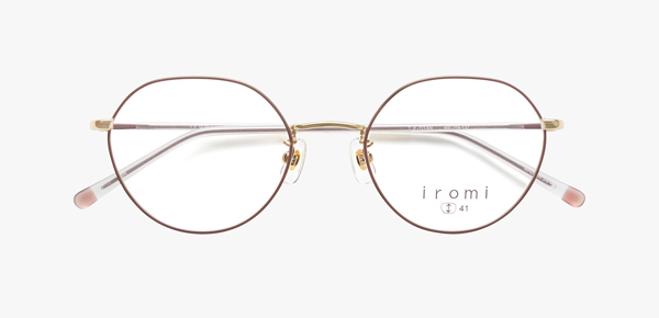 眼鏡市場 iromi（イロミ） irm-03 カラー：ブラウン（BR）正面