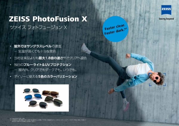 ZEISS PhotoFusion X（ツァイス フォトフュージョン X）の特長