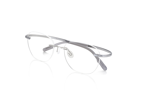 JINS（ジンズ）Ultra Light Airframe Hingeless Rimless（ウルトラ ライト エアフレーム ヒンジレス リムレス）UUP-21A-085 グレー（192）