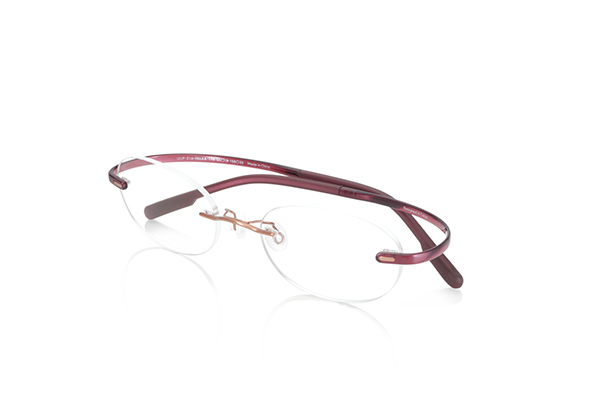 JINS（ジンズ）Ultra Light Airframe Hingeless Rimless（ウルトラ ライト エアフレーム ヒンジレス リムレス）UUP-21A-086 ボルドー（178）